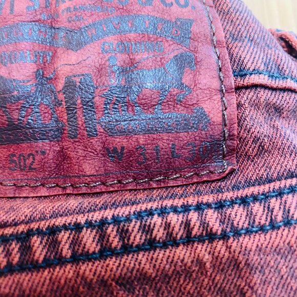 Overdyed Men's Levi's 502 Jeans - Picture 6 of 7